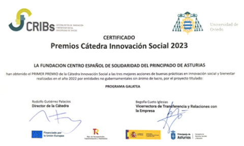 Diploma Premio Cátedra Innovación Social 2023