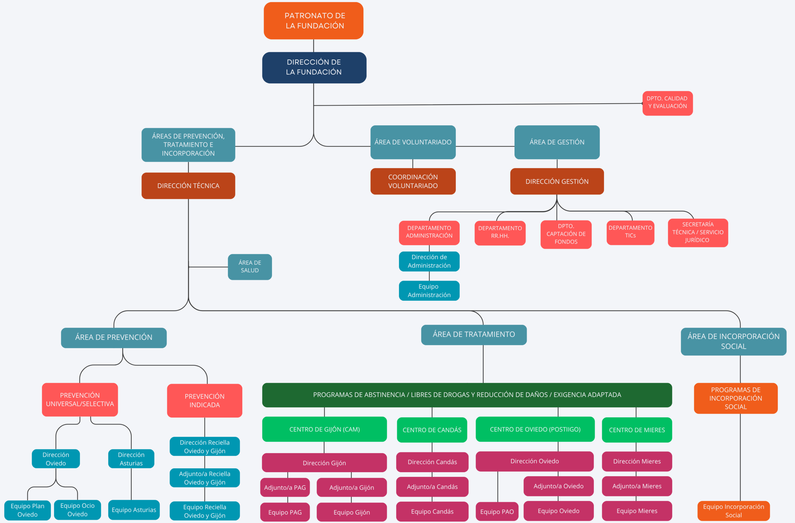 organigrama fundación cespa